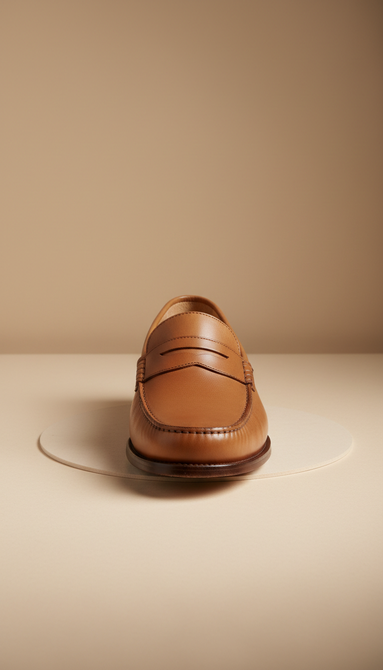 Classic Italian leather loafer